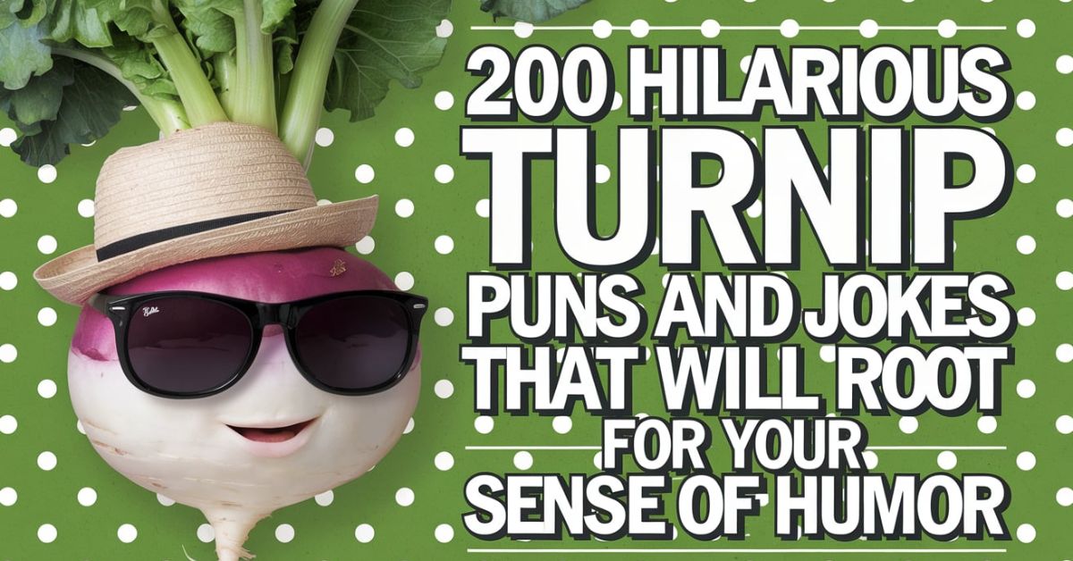 200 Hilarious Turnip Puns and jokes That Will Root for Your Sense of Humor