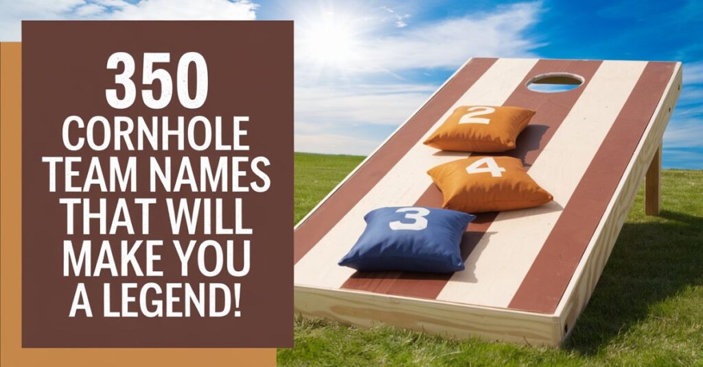 350 Cornhole Team Names That Will Make You a Legend!