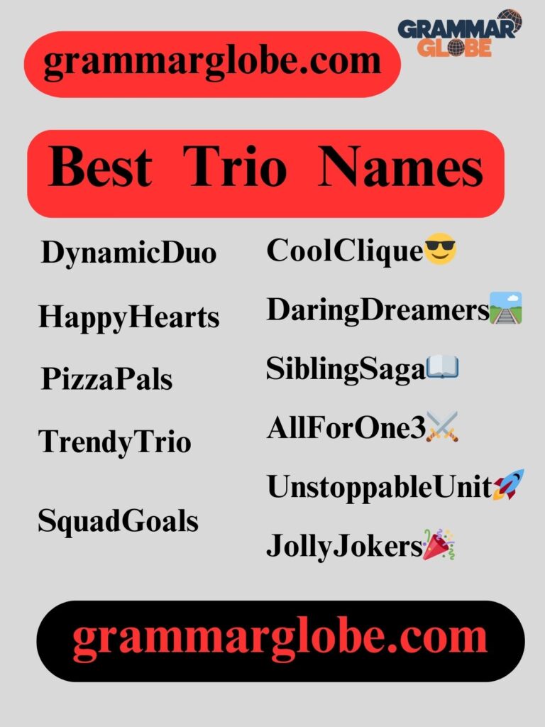 Best Trio Names