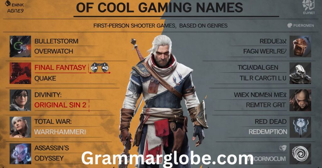 Cool Gaming Names Based on Genres