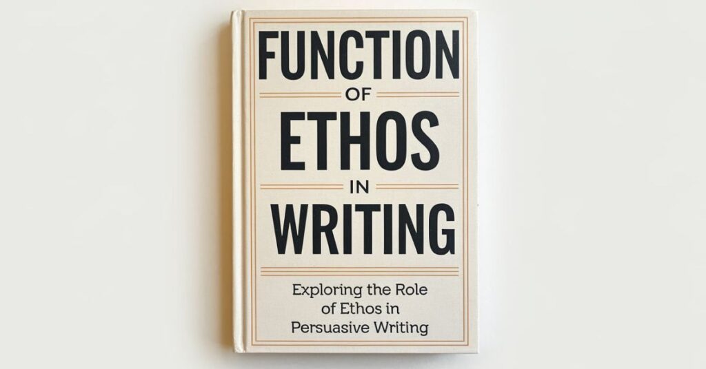 function of ethos in writing