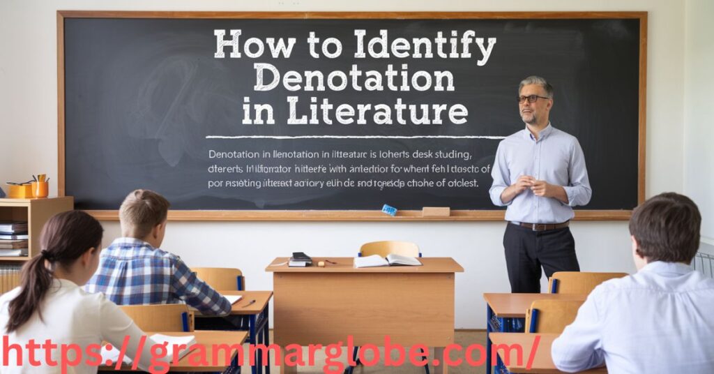 How to Identify Denotation in Literature
