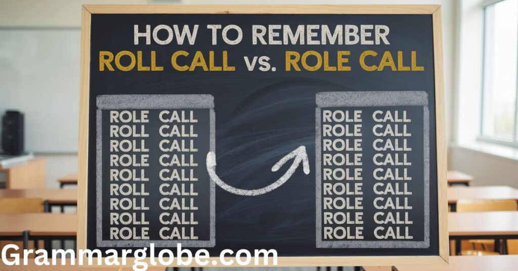 How to Remember Roll Call vs. Role Call 