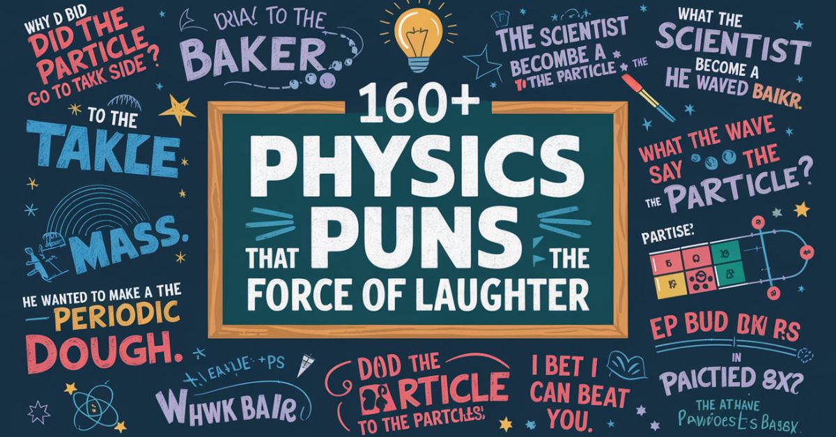 Physics Puns that Bring the Force of Laughter