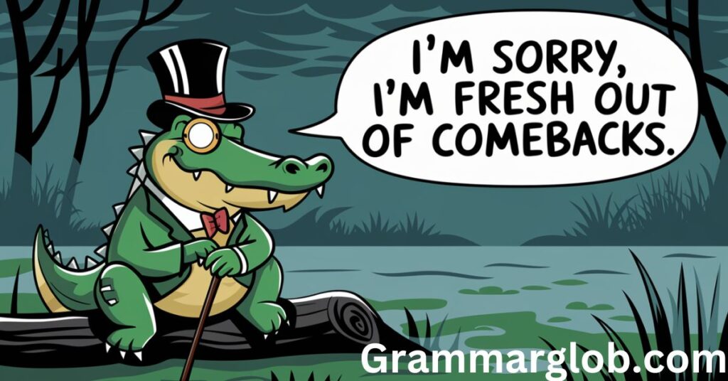 Snappy Comebacks: One-Liner Alligator Puns 