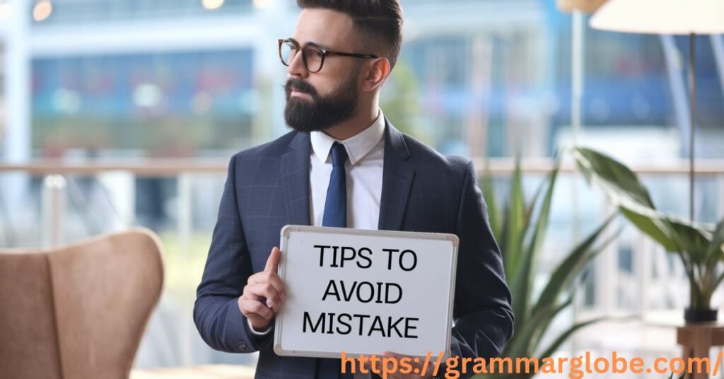 Tips to Avoid Mistake
