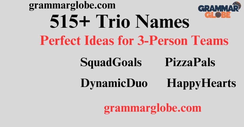 Trio Names