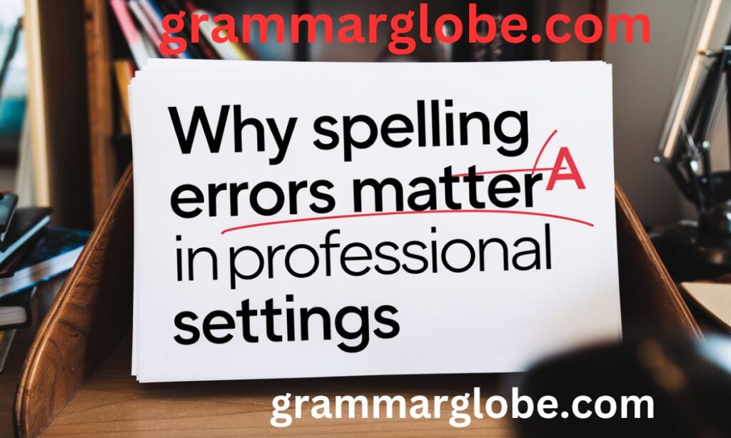 Why Spelling Errors Matter in Professional Settings