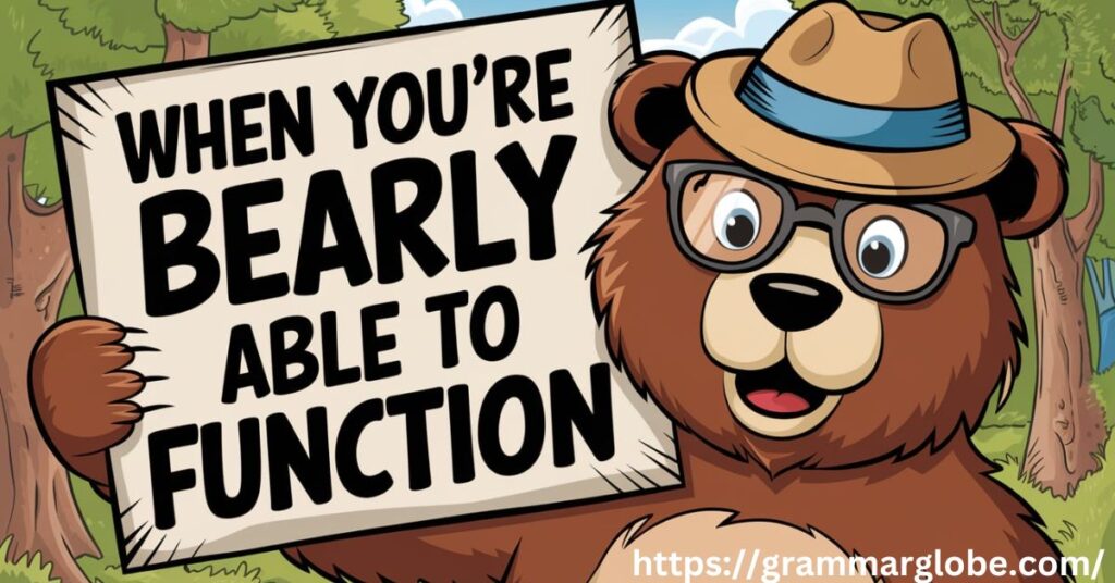 Bear-Themed One-Liners