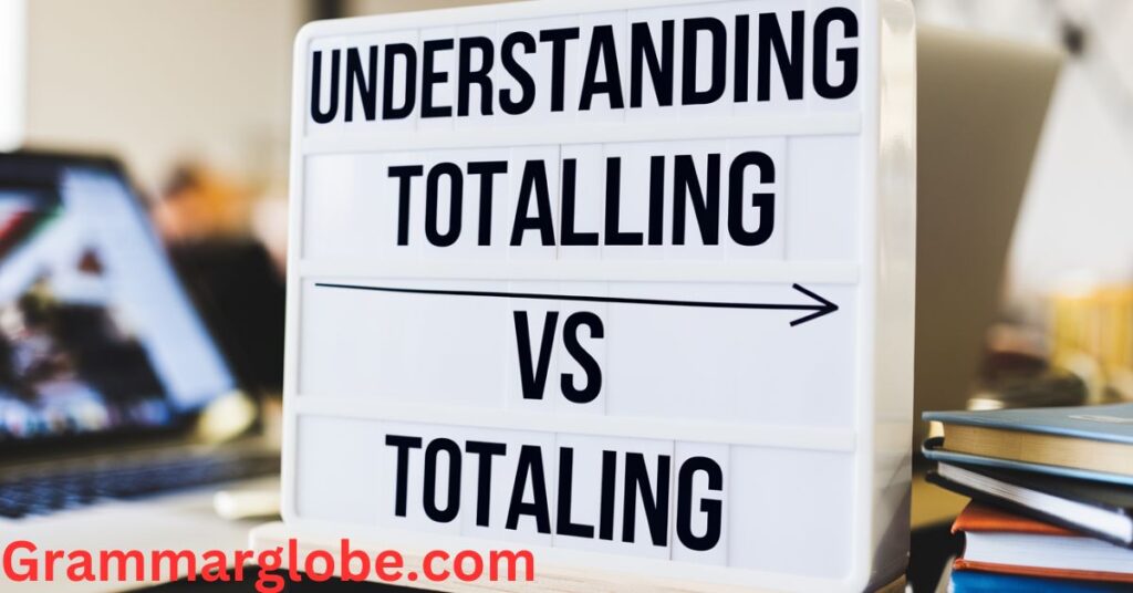 Understanding Totalling vs Totaling