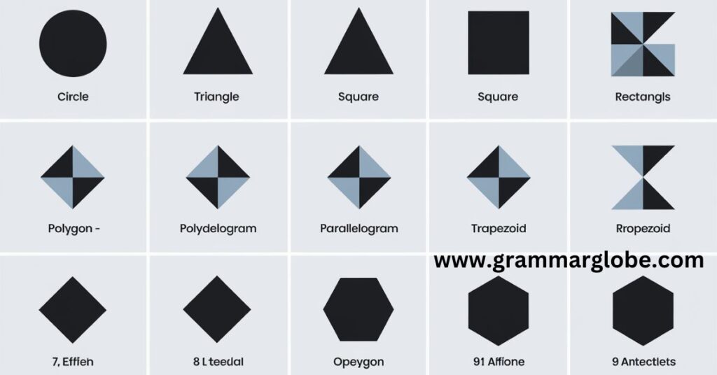 Two-Dimensional Shapes: list of all types of shapes