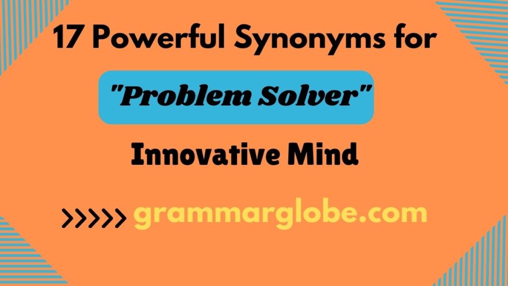 synonyms for problem solver on your resume